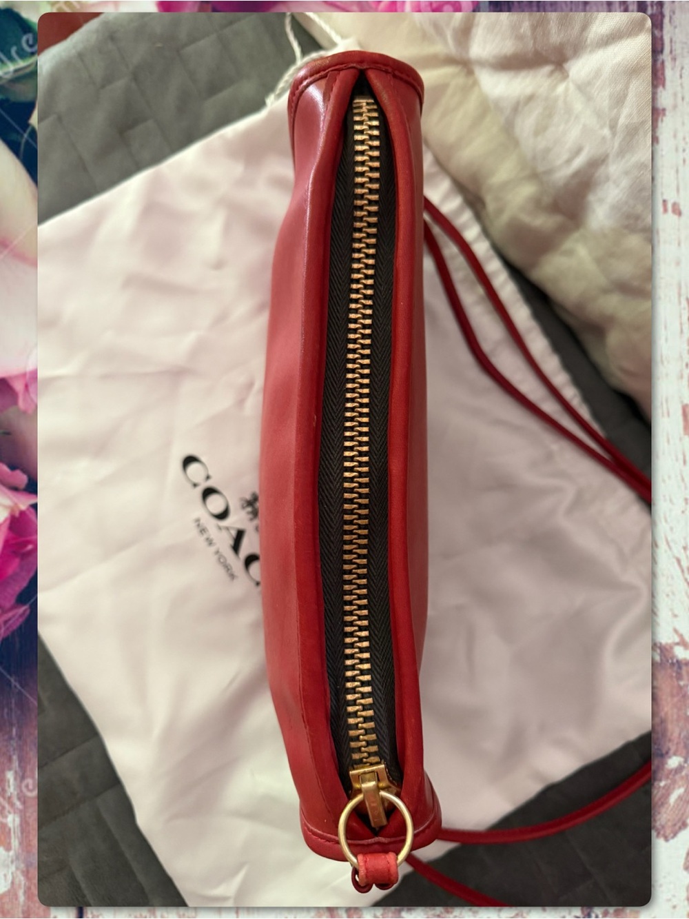 VINTAGE COACH NEW YORK CITY BASIC BAG in RED 9455 - Picture 6 of 16